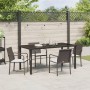 Conjunto de comedor de jardín de 5 piezas con cojines de poliratán marrón by , Garden chairs - Ref: Foro24-3379047, Price: 30...