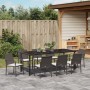 Conjunto de comedor para el jardín de 9 piezas con cojines de poliratán marrón von , Gartenstühle - Ref: Foro24-3379050, Prei...