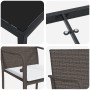 Juego de Comedor de Jardín de 7 Piezas con Cojines de Ratán Sintético Marrón by , Garden chairs - Ref: Foro24-3379049, Price:...