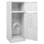 Sattelschrank hellgrauer Stahl 53x53x140 cm von vidaXL, Sattelständer - Ref: Foro24-339600, Preis: 219,80 €, Rabatt: %