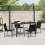 Juego de Comedor de Jardín de 5 Piezas con Cojines de Rattan Negro von , Gartenstühle - Ref: Foro24-3379053, Preis: 316,12 €,...