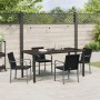 Juego de comedor de jardín de 5 piezas con cojines de ratán negro von , Gartenstühle - Ref: Foro24-3379054, Preis: 329,30 €, ...