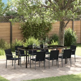 Set de Comedor para Jardín de 9 Piezas con