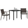 Juego de comedor de jardín de 5 piezas con cojines de poliratán marrón | Foro24.es | Tu tienda online para hogar, jardín y más Foro24.es