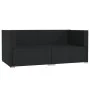 2-seater sofa with black synthetic rattan cushions by vidaXL, Garden sets - Ref: Foro24-317531, Price: 252,89 €, Discount: %