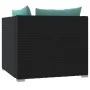 2-seater sofa with black synthetic rattan cushions by vidaXL, Garden sets - Ref: Foro24-317531, Price: 252,89 €, Discount: %