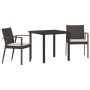 Set de Comedor de Jardín de 9 Piezas con Cojines de Poliratán Negro von , Gartenstühle - Ref: Foro24-3379071, Preis: 715,64 €...