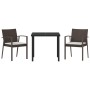 Set de Comedor de Jardín de 9 Piezas con Cojines de Poliratán Negro von , Gartenstühle - Ref: Foro24-3379071, Preis: 715,64 €...