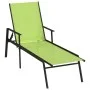 Sonnenliege aus Stahl und grünem Textilene von vidaXL, Liegen - Ref: Foro24-317598, Preis: 115,72 €, Rabatt: %
