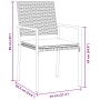 Conjunto de Comedor de Jardín de 7 Piezas con Cojines de Polirratán Negro von , Gartenstühle - Ref: Foro24-3379076, Preis: 39...