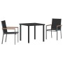 Set de Comedor de Jardín de 5 Piezas en Textileno Negro y Acero von , Gartenstühle - Ref: Foro24-3379088, Preis: 299,87 €, Ra...