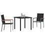 Set de Comedor de Jardín de 5 Piezas en Textileno Negro y Acero von , Gartenstühle - Ref: Foro24-3379088, Preis: 299,87 €, Ra...