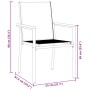 Set de Comedor de Jardín de 5 Piezas en Textileno Negro y Acero von , Gartenstühle - Ref: Foro24-3379088, Preis: 299,87 €, Ra...
