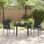 Conjunto de comedor de jardín de 7 piezas Black Textilene y acero von , Gartenstühle - Ref: Foro24-3379091, Preis: 427,89 €, ...