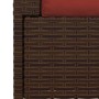 Sofá de 2 plazas con cojines ratán sintético marrón von vidaXL, Gartensets - Ref: Foro24-317542, Preis: 194,04 €, Rabatt: %