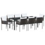 Conjunto de comedor de jardín de 7 piezas con cojines de poliratán negro von , Gartenstühle - Ref: Foro24-3379105, Preis: 630...