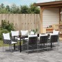 Conjunto de comedor de jardín de 7 piezas con cojines de poliratán negro von , Gartenstühle - Ref: Foro24-3379105, Preis: 630...