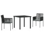 Conjunto de 4 Negro Ratán Polímero 54x60.5x83.5 cm Duradero | Foro24.es | Tu tienda online para hogar, jardín y más Foro24.es