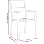 Juego de Comedor de Jardín de 5 Piezas Negro HDPE von , Gartenstühle - Ref: Foro24-3379143, Preis: 318,56 €, Rabatt: %