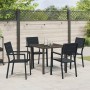 Juego de Comedor de Jardín de 5 Piezas Negro HDPE von , Gartenstühle - Ref: Foro24-3379144, Preis: 337,52 €, Rabatt: %