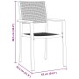 Juego de Comedor de Jardín de 9 piezas Negro Poly Ratán von , Gartenstühle - Ref: Foro24-3379155, Preis: 556,78 €, Rabatt: %