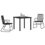 Conjunto de Comedor de Jardín de 3 Piezas Negro Rattan de PVC | Foro24.es | Tu tienda online para hogar, jardín y más Foro24.es