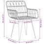 Conjunto de Comedor de Jardín de 5 Piezas Negro Polirratán by , Garden chairs - Ref: Foro24-3379187, Price: 381,76 €, Discoun...