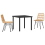 Conjunto de comedor de jardín de 5 piezas marrón ratán polipropileno | Foro24.es | Tu tienda online para hogar, jardín y más Foro24.es