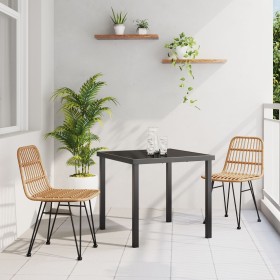 Set de Comedor de Jardín de 7 Piezas Marrón