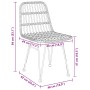 Conjunto de Comedor de Jardín de 3 Piezas Ratán Poli Negro | Foro24.es | Tu tienda online para hogar, jardín y más Foro24.es
