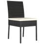 Conjunto de Comedor de Jardín de 5 Piezas Negro Poliratán | Foro24.es | Tu tienda online para hogar, jardín y más Foro24.es