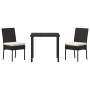 Conjunto de Comedor de Jardín de 5 Piezas Negro Poliratán | Foro24.es | Tu tienda online para hogar, jardín y más Foro24.es