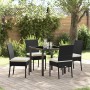 Conjunto de Comedor de Jardín 5 Piezas Negro Poliratán von , Gartenstühle - Ref: Foro24-3379220, Preis: 304,70 €, Rabatt: %