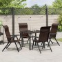 Set de Comedor de Jardín de 5 Piezas Marrón Poliratán | Foro24.es | Tu tienda online para hogar, jardín y más Foro24.es