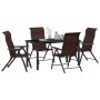 Set de Comedor de Jardín de 5 Piezas Marrón Poliratán | Foro24.es | Tu tienda online para hogar, jardín y más Foro24.es
