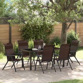 Set de Comedor de Jardín de 7 Piezas Marrón