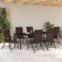 Set de comedor de jardín 7 piezas ratán marrón | Foro24.es | Tu tienda online para hogar, jardín y más Foro24.es