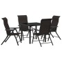 Set de Comedor de Jardín de 5 Piezas Negro Poliratán | Foro24.es | Tu tienda online para hogar, jardín y más Foro24.es