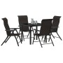 Set de Comedor de Jardín de 5 Piezas Negro Poliratán | Foro24.es | Tu tienda online para hogar, jardín y más Foro24.es