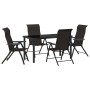 Conjunto de Comedor de Jardín de 5 Piezas Negro Poliratán | Foro24.es | Tu tienda online para hogar, jardín y más Foro24.es