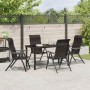 Conjunto de Comedor de Jardín de 5 Piezas Negro Poliratán | Foro24.es | Tu tienda online para hogar, jardín y más Foro24.es