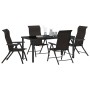 Set de Comedor de Jardín de 5 Piezas Poliratán Negro | Foro24.es | Tu tienda online para hogar, jardín y más Foro24.es