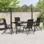 Set de Comedor de Jardín de 5 Piezas Poliratán Negro | Foro24.es | Tu tienda online para hogar, jardín y más Foro24.es