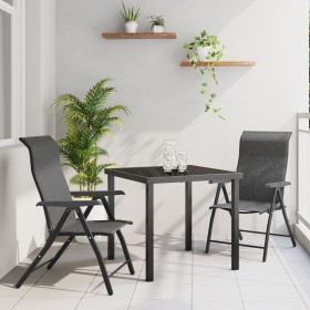 Set de Comedor de Jardín de 3 Piezas Gris Poliratán von , Gartenstühle - Ref: Foro24-3379275, Preis: 217,16 €, Rabatt: %