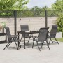 Set de Jardín de 5 Piezas Gris Ratán Poliéster von , Gartenstühle - Ref: Foro24-3379277, Preis: 365,07 €, Rabatt: %