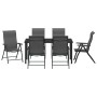 Conjunto de Comedor de Jardín de 7 Piezas Gris Poliratán de , Sillas de jardín - Ref: Foro24-3379279, Precio: 563,15 €, Descu...