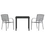 Juego de Comedor Jardín 5 Piezas Antracita Acero by , Garden chairs - Ref: Foro24-3379284, Price: 313,56 €, Discount: %
