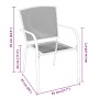 Conjunto de Comedor de Jardín de 5 Piezas Antracita Acero von , Gartenstühle - Ref: Foro24-3379285, Preis: 326,55 €, Rabatt: %