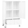 White steel industrial cabinet 67x35x107 cm by vidaXL, Wardrobes - Ref: Foro24-339611, Price: 173,20 €, Discount: %