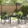 Set de Comedor de Jardín de 5 Piezas Ratan Polímero Negro von , Gartenstühle - Ref: Foro24-3379311, Preis: 366,23 €, Rabatt: %